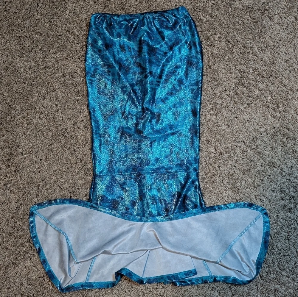Justice Kids Mermaid Tail Costume Dress Up Skirt